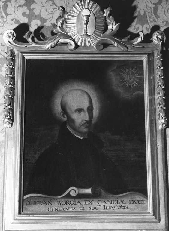 Ritratto di San Francesco Borgia (dipinto) - ambito romano (fine sec. XIX)